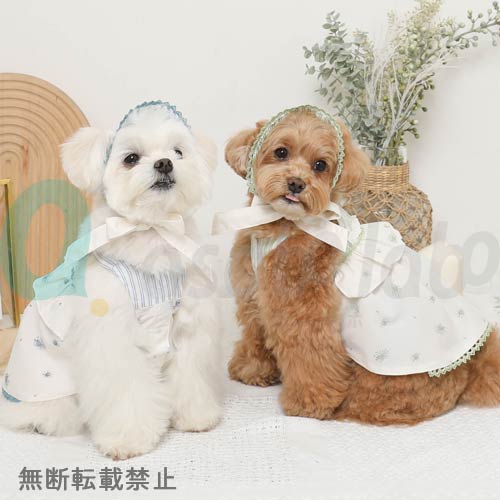 【moncheri】モンシェリ　冷感防虫ストライプノースリーブワンピース＋バブーシュカSET（保冷剤対応）＜全2色＞