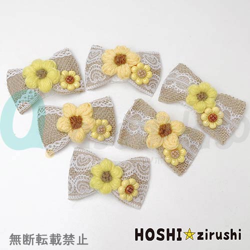 【星印】ダブルひまわりのナチュラルチョーカー（20個入り）