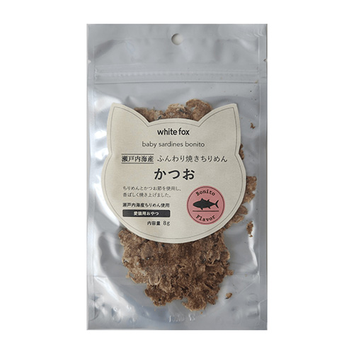 【ホワイトフォックス】瀬戸内海産ふんわり焼きちりめん　かつお＜愛猫用＞［white fox］