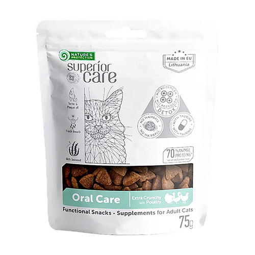 【NATURE'S PROTECTION】ネイチャーズプロテクション　ホワイトキャット　スナック　オーラルケア