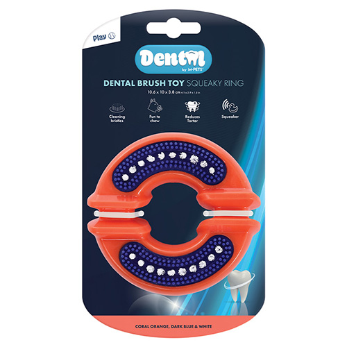 【M-PETS】エムペッツ　DENTALブラシトイ スクィキーリング