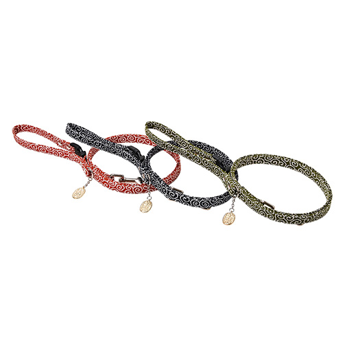 【DOG Amo.k】ドッグアモック　唐草小判　リード＜全3色・3サイズ＞