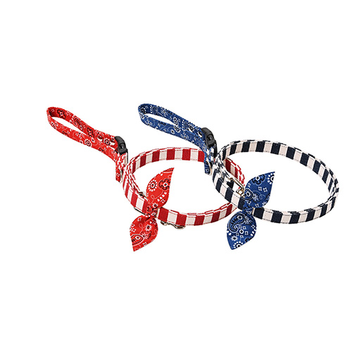 【DOG Amo.k】ドッグアモック　ペイズリーとボーダー　リード＜全2色・2サイズ＞