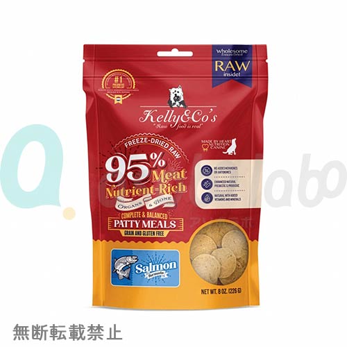 【Kelly&Co's】 ケリーアンドコー　フリーズドライ 犬用総合栄養食 パティミール サーモン