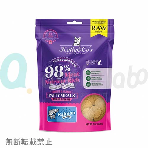 【Kelly&Co's】 ケリーアンドコー　フリーズドライ 猫用総合栄養食 パティミール サーモン