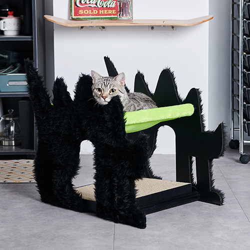 【purrre】Fluffy Night Boom Boom Cat / ピュア　ハンモック一体型猫用爪とぎ