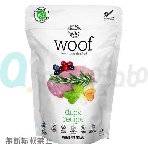【WOOF】ワフ　フリーズドライドッグフード　ダック